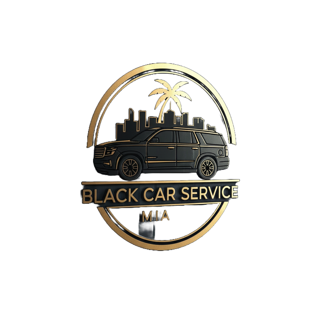 Black Car Service Miami - Luxury Transportation Logo