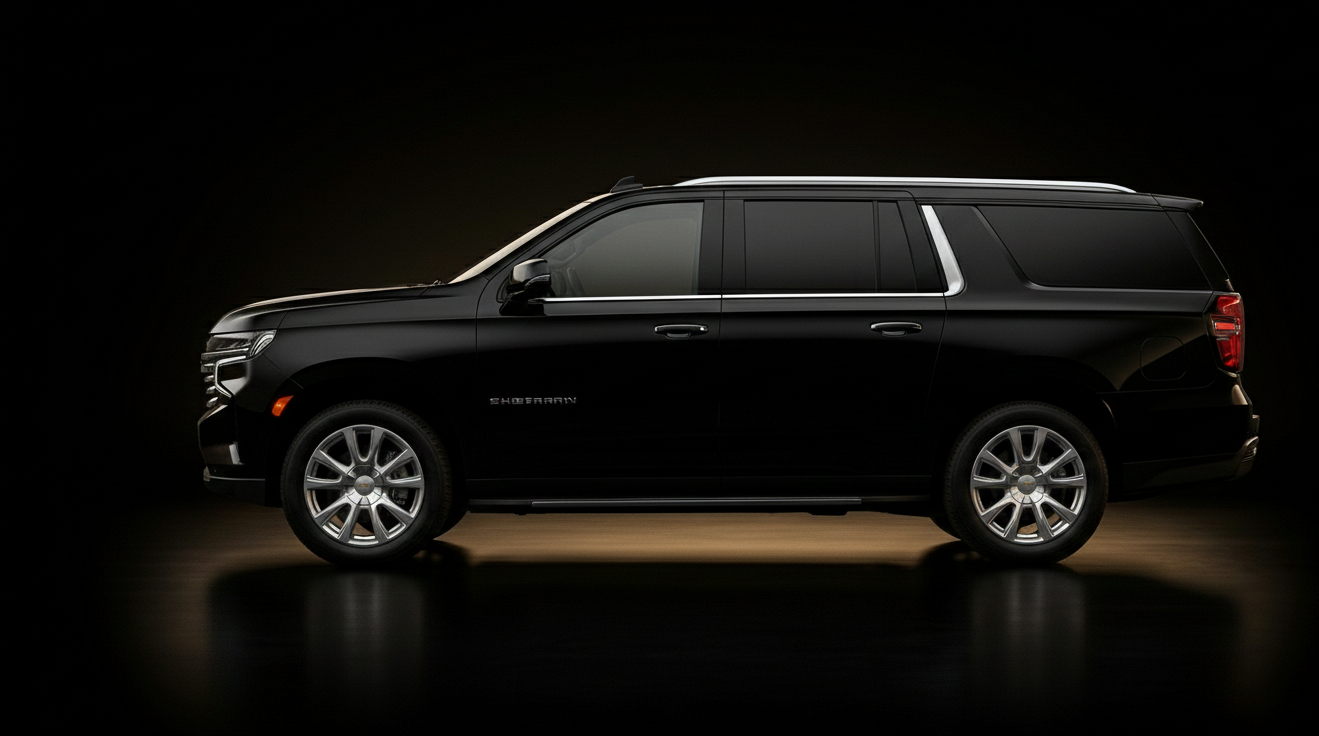 2025 Black Suburban Interior